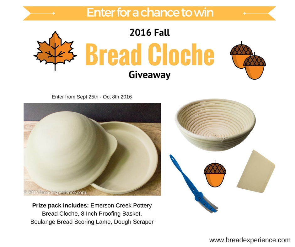 2016 Fall Bread Cloche Bundle Giveaway from Bread Experience