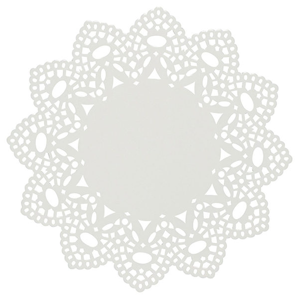 white metal doily trivet by Now Designs