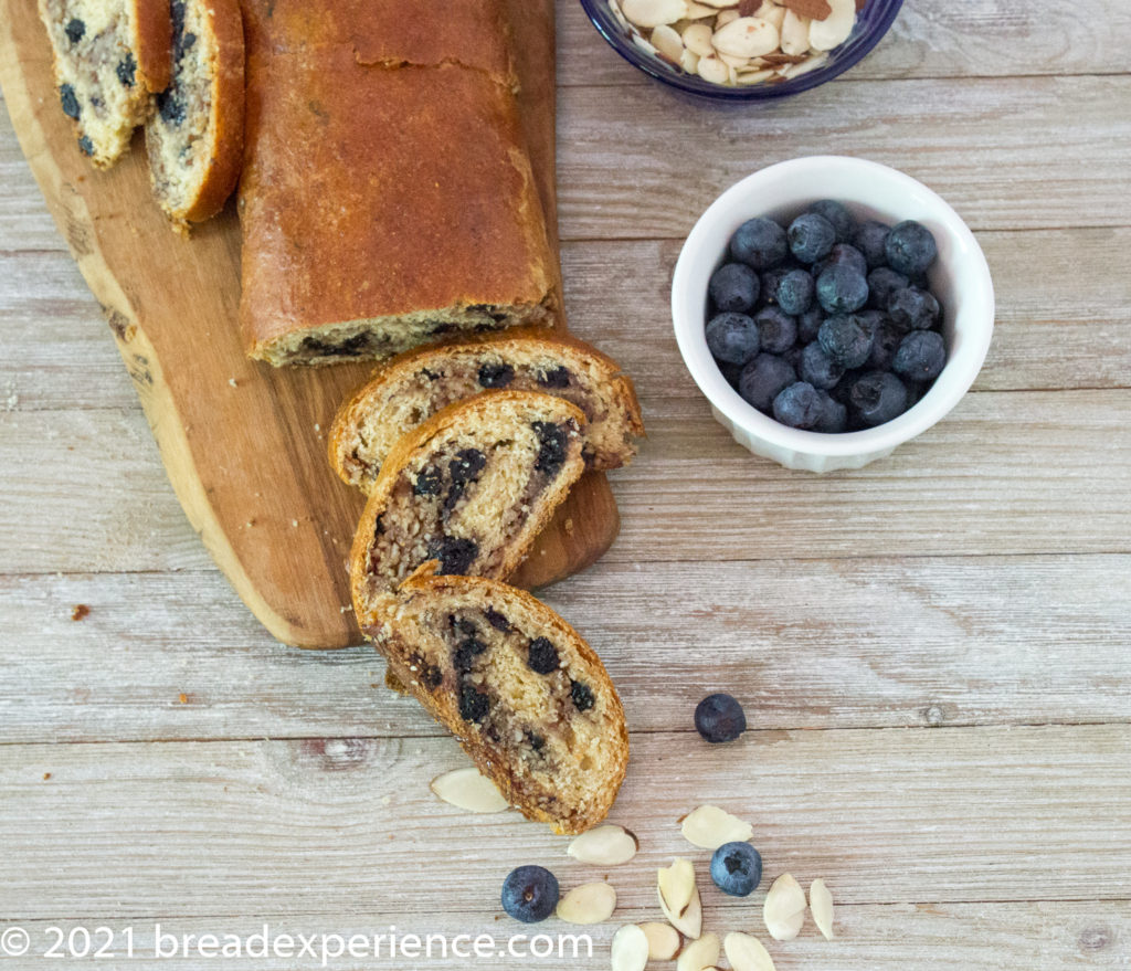 Hungarian Almond Roll with Blueberries and KAMUT