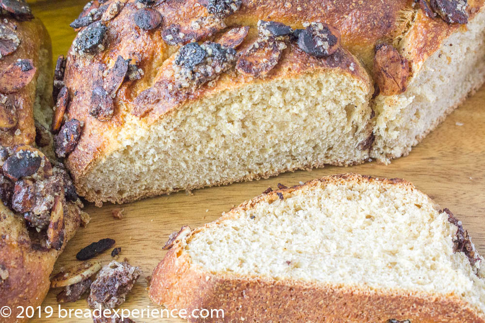 Italian Easter Bread Crumb Shot