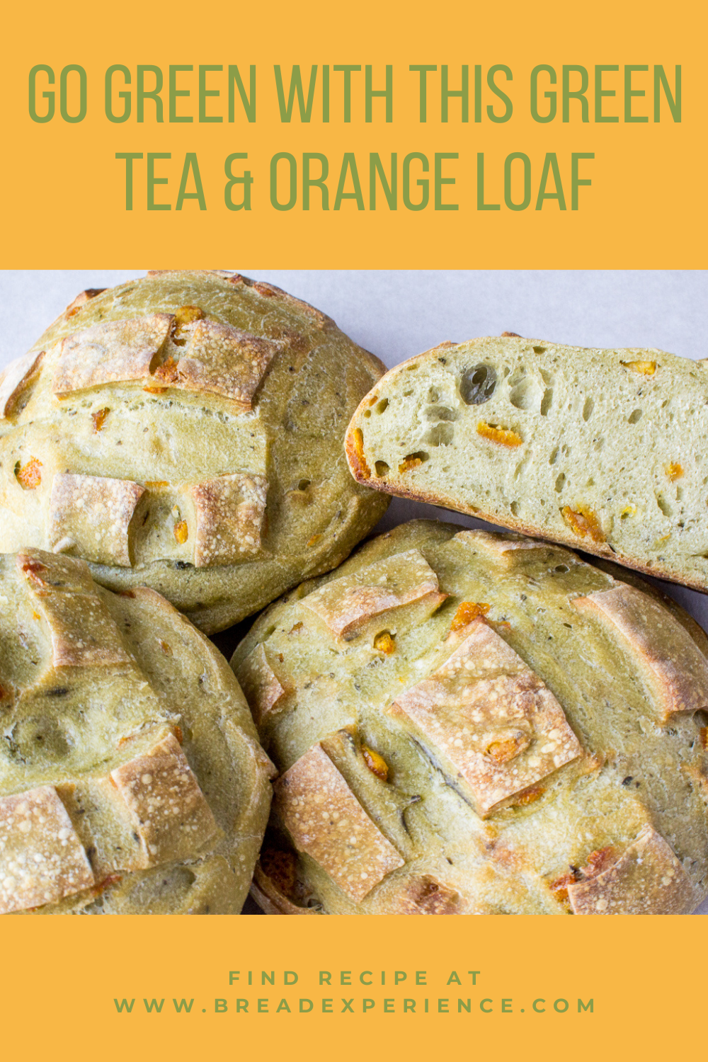 Green Tea and Orange Loaf Pin