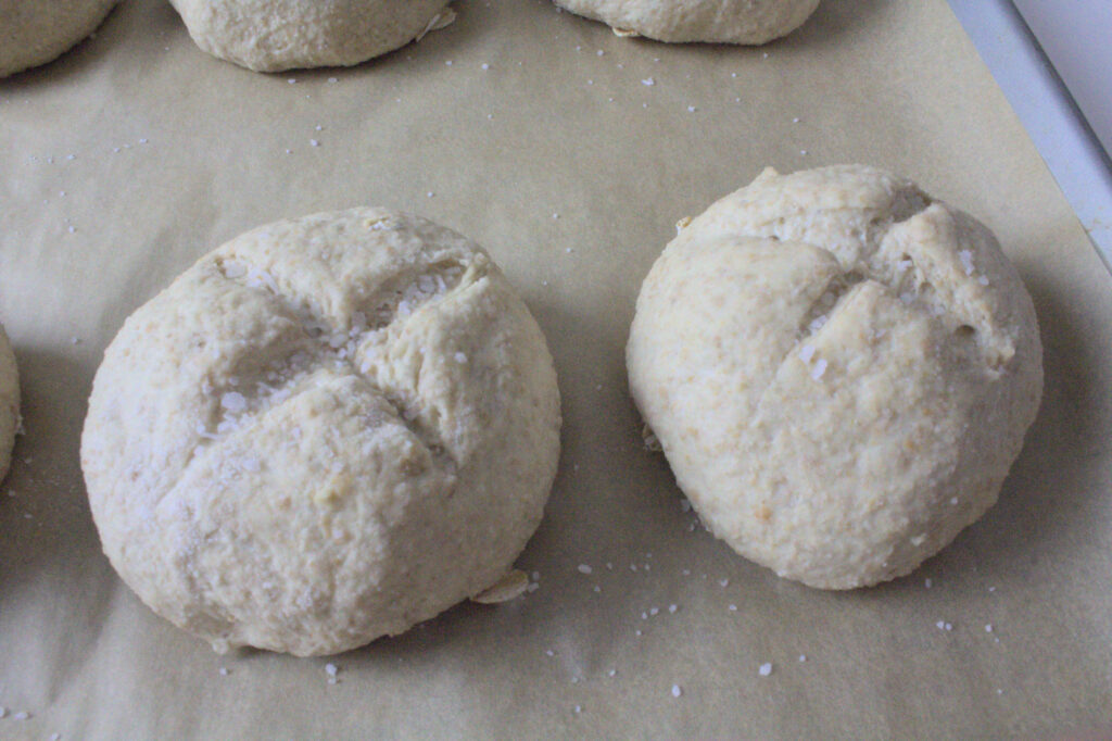 Sigteboller Danish Salty Rye Rolls sprinkled with coarse salt