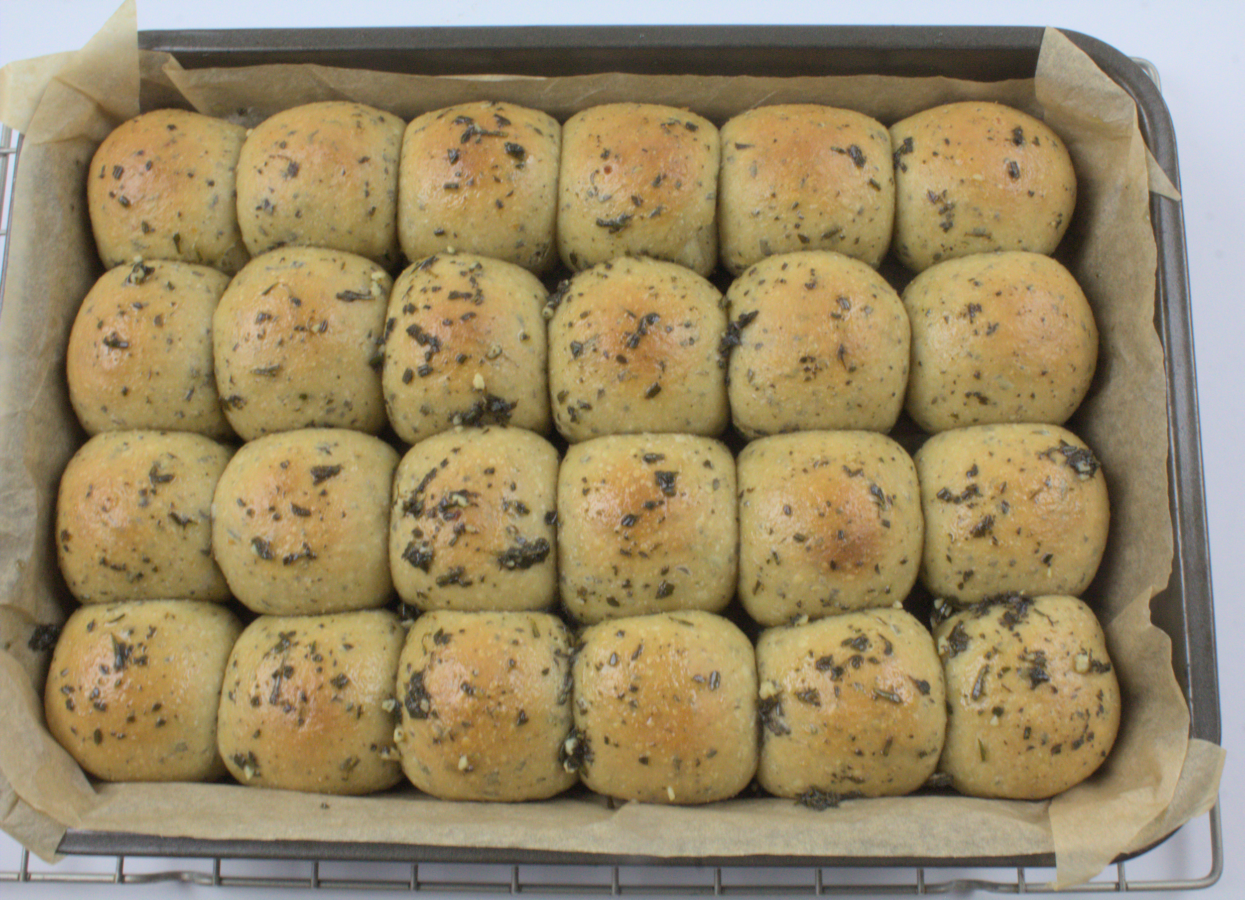 Sourdough Herb Milk Bread Rolls with Avocado Oil