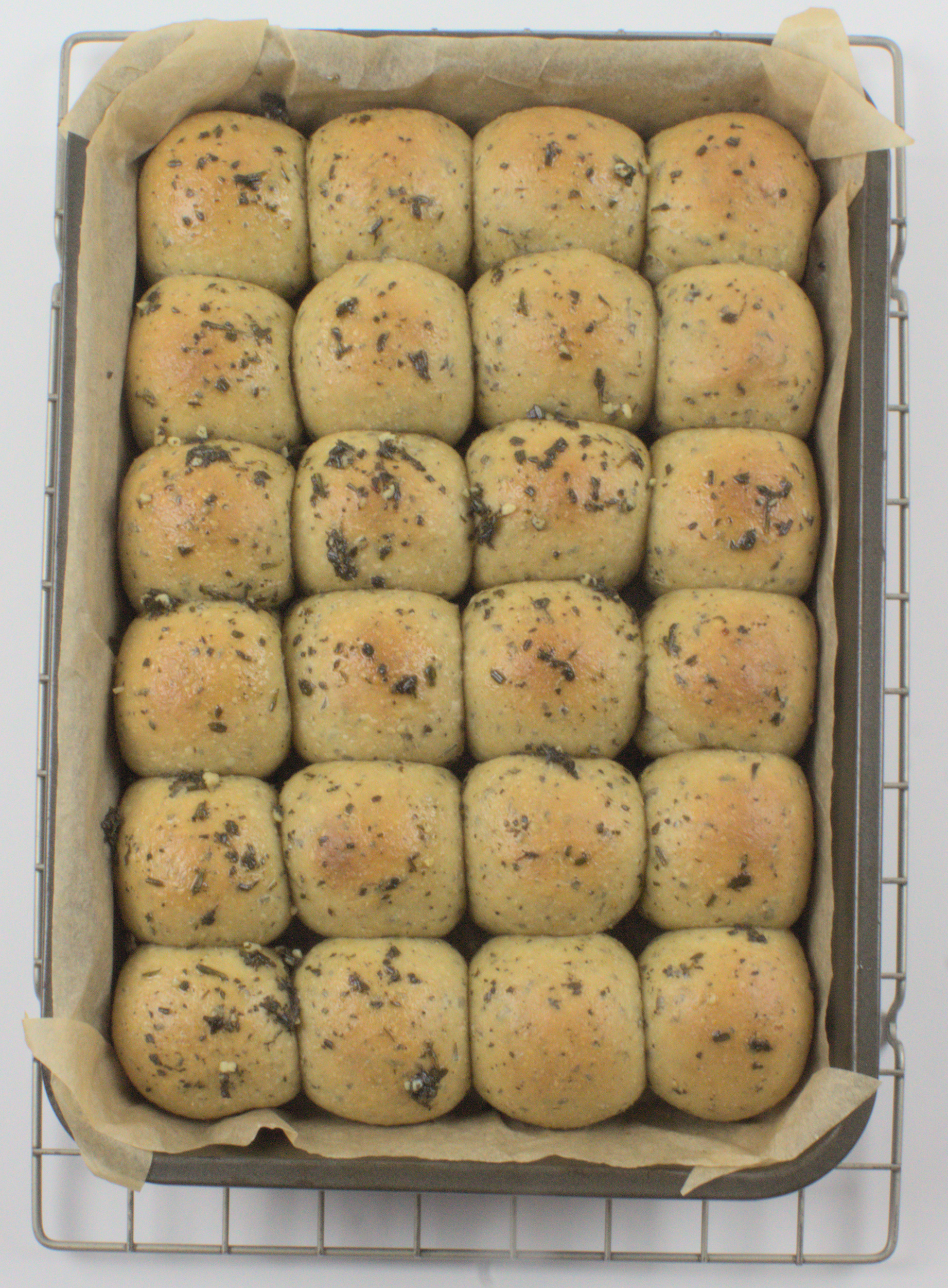 Sourdough Tangzhong Herb Rolls