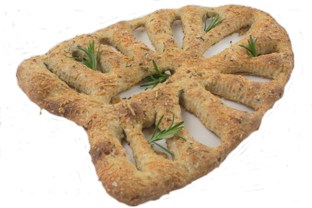 Sourdough Asiago Rosemary Fougasse