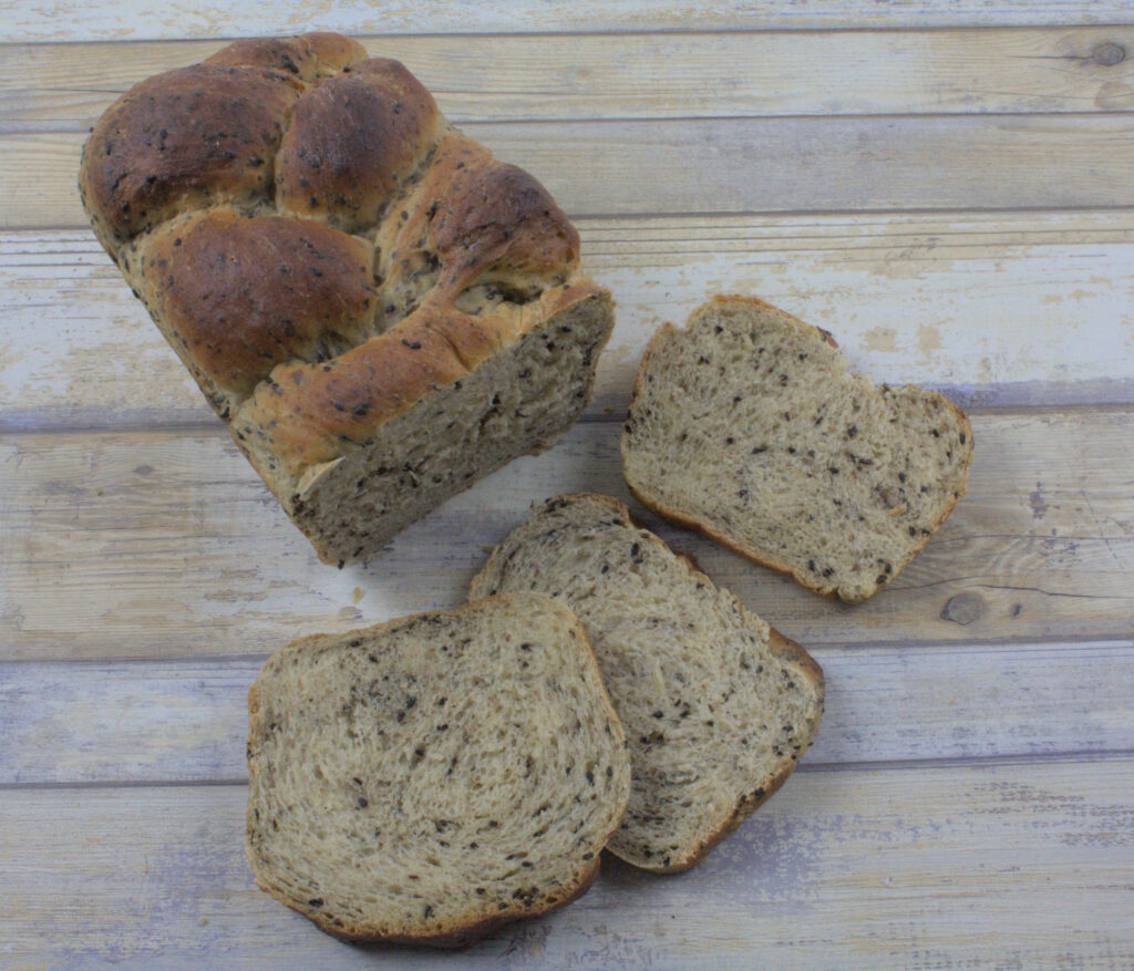 Braided Black Sesame Yudane Shokupan