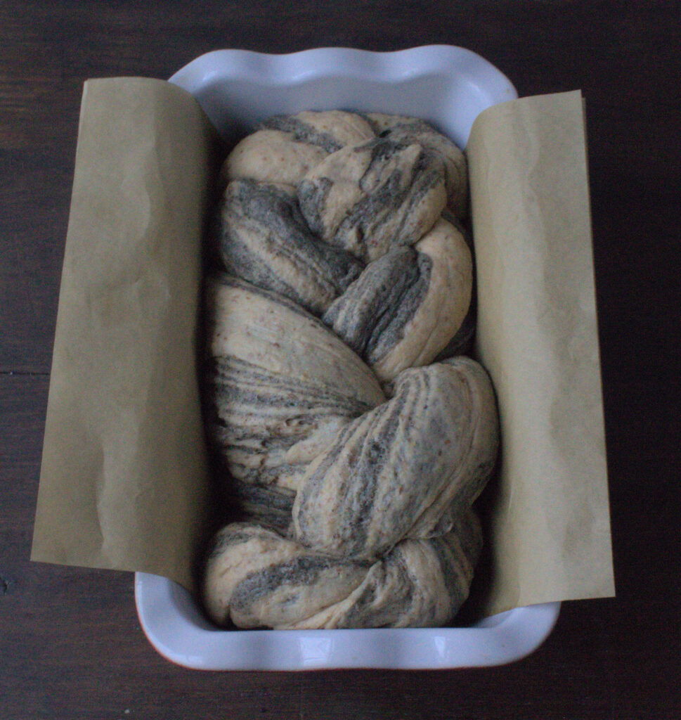 Marbled Black Sesame Seed Dough