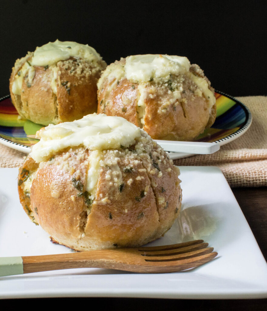 Light Wheat Korean Cream Cheese Garlic Buns