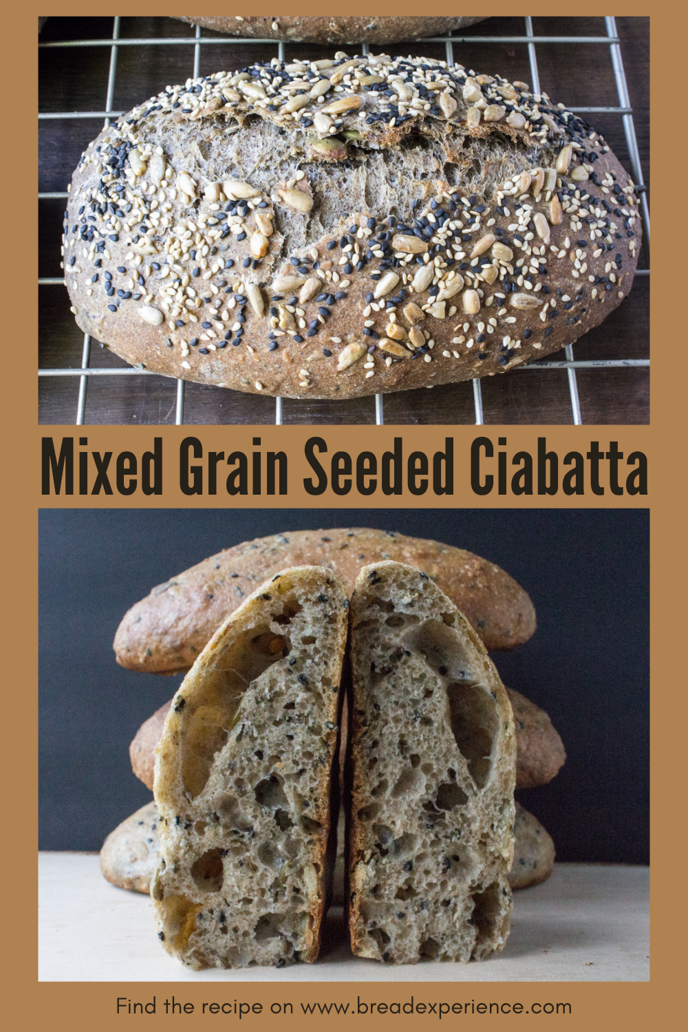 Mixed Grain Seeded Ciabatta Pin