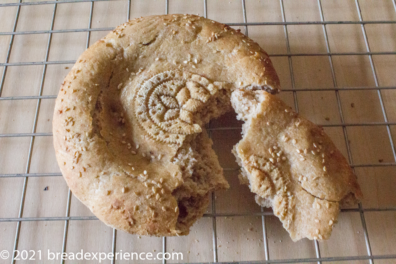 Sourdough Uzbek Stamp Bread (Non/Nan) - Bread Experience