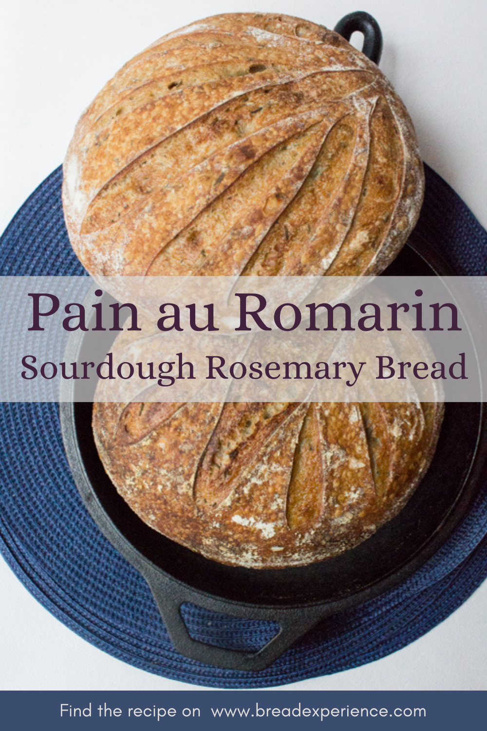 Pain au Romarin - Sourdough Rosemary Bread Pin