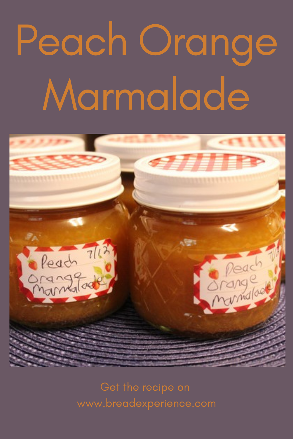 Peach Orange Marmalade Pin