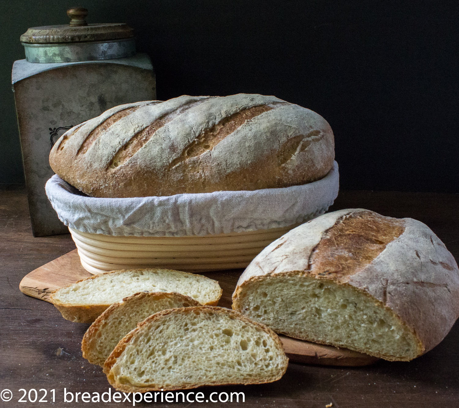 Light Wheat Olive Oil Rosemary Loaves