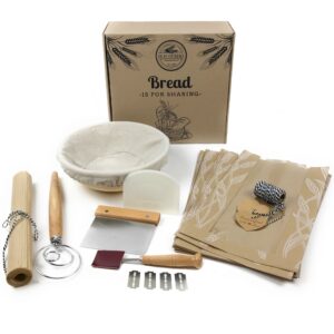 Round Home Bread Making Kit Black/White