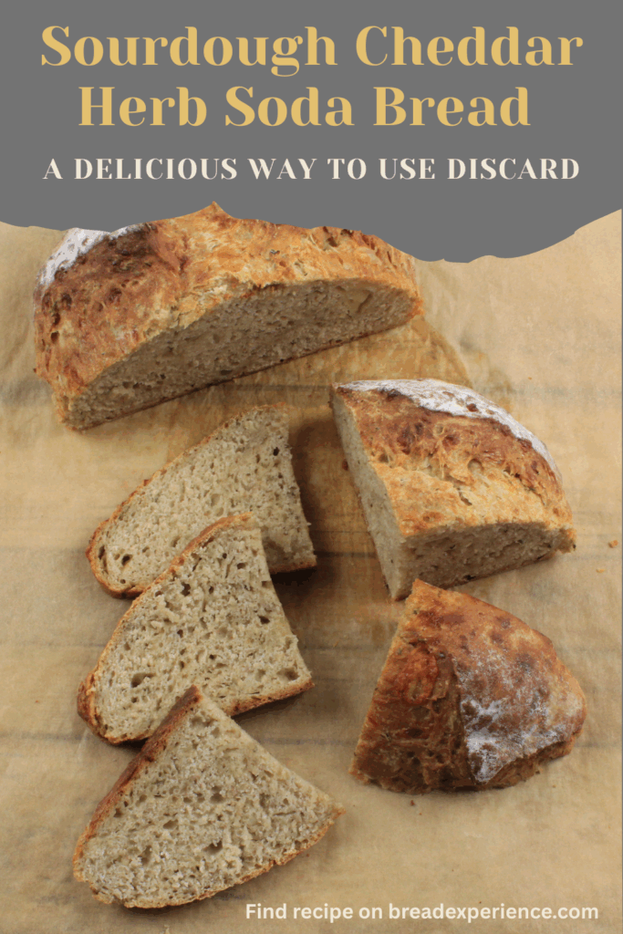 Sourdough Cheddar Herb Soda Bread Pin