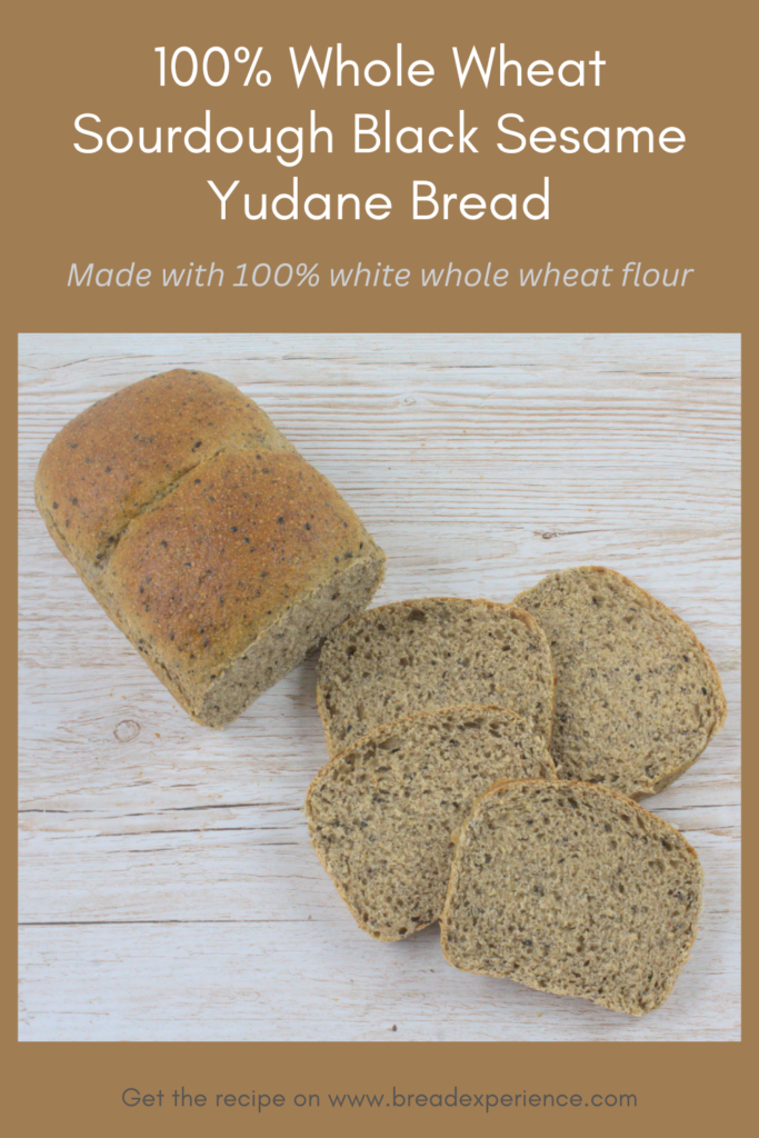 Sourdough Whole Wheat Black Sesame Yudane Bread Pin