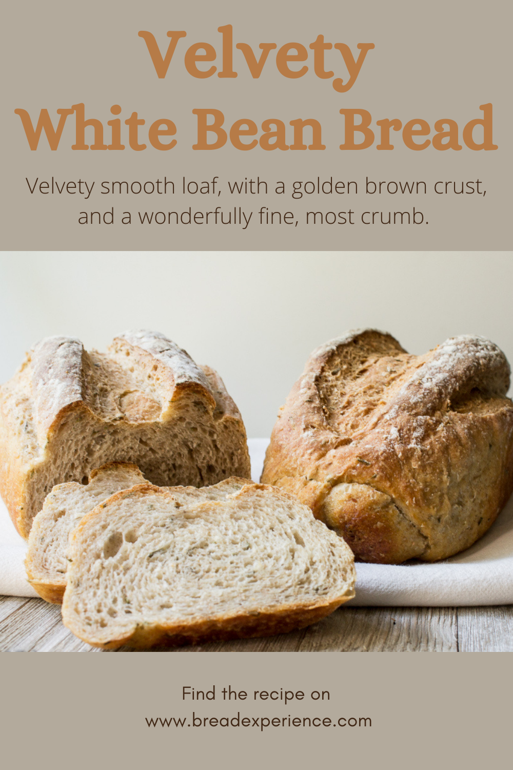 Velvety White Bean Bread with Rosemary Pin