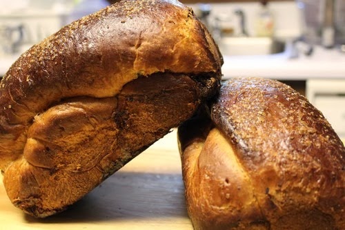 Pumpkin Spice Chocolate Babka loaves