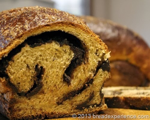 Pumpkin Spice Babka crumb shot