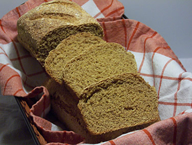 No Knead Anadama Corn Bread