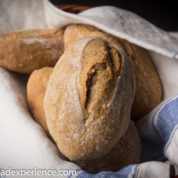 Sourdough Spelt Rye Bread Rolls