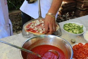 Making Einkorn Pizza in Tuscany
