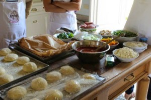 Making Einkorn Pizza in Tuscany