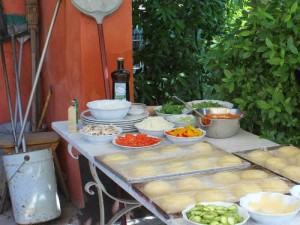 Making Einkorn Pizza in Tuscany