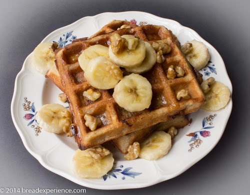 Banana Sour Cream Waffles