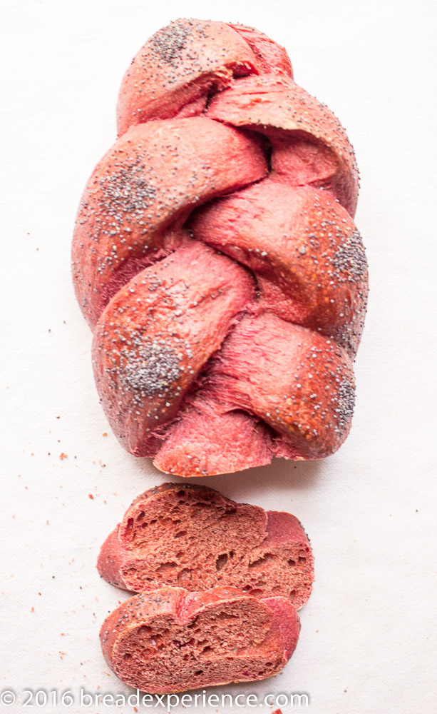 Red Beet Challah - Bread Baking Babes