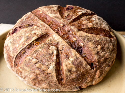 Beetroot Bread Baked in a Cloche