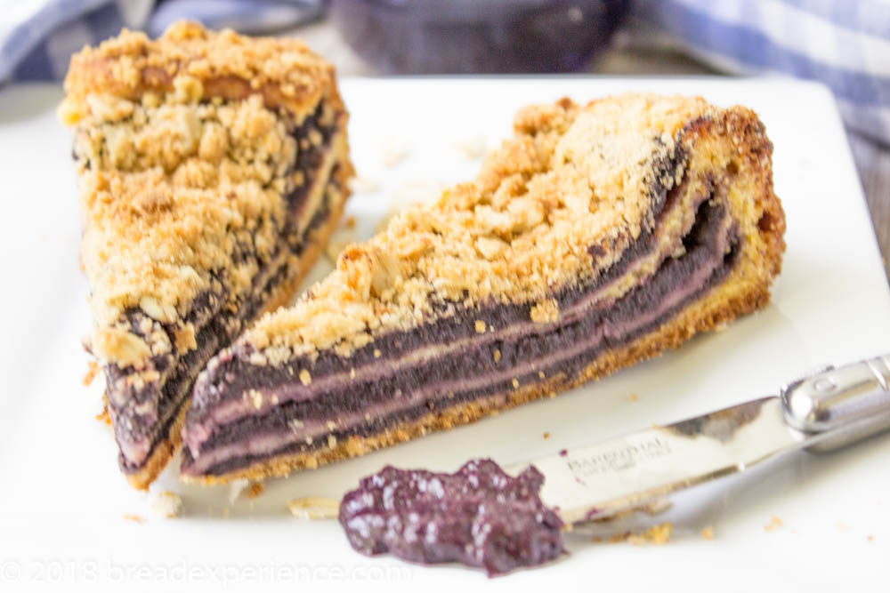 Blueberry Sweet Potato Brioche Coffee Cake