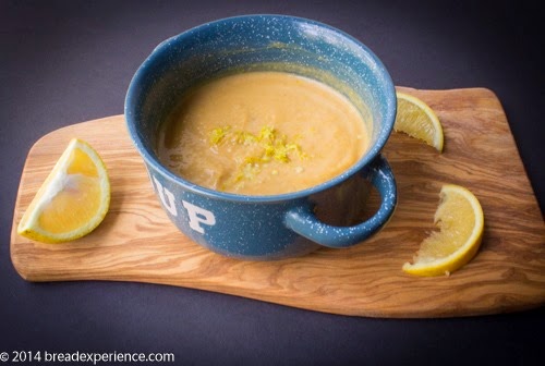 Butter Squash & Apple Bisque with lemons