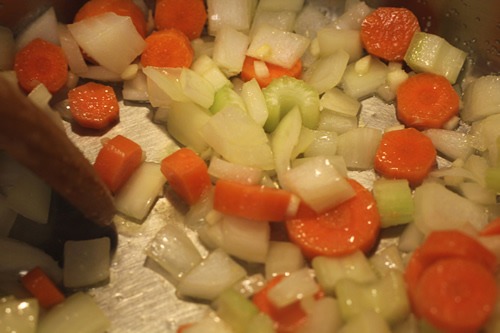 sautéing veggies 