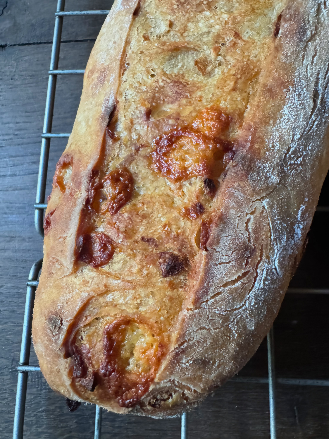 Caramelized Onion & Gruyère baguettes