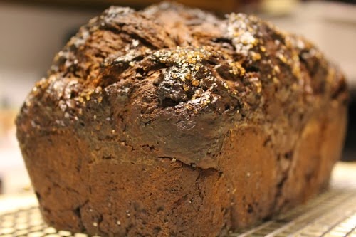 Chocolate Spelt Bread with Prunes