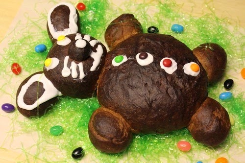 Chocolate Bunny Bear Bread