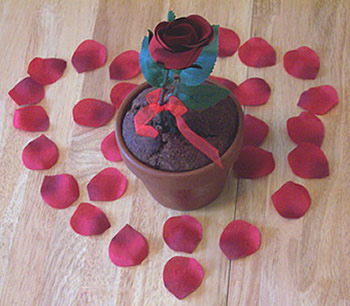 chocolate flower pot bread