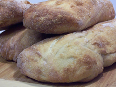 Ciabatta with Olive Oil and Wheat Germ