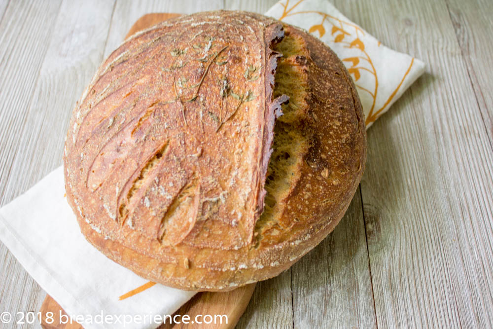 CITRUS PAIN AU LEVAIN WITH THYME AND FENNEL SEEDS