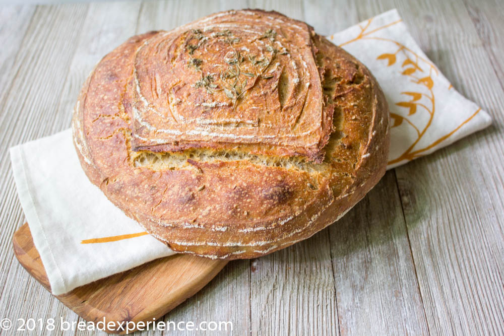 Pain au Levain with Lemon, Thyme & Fennel Seeds