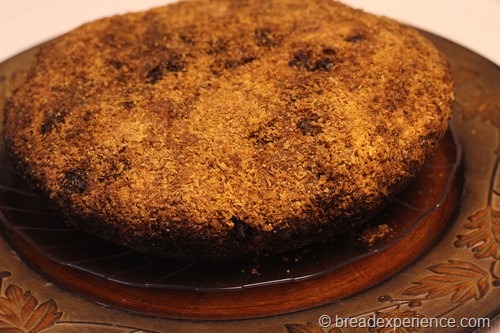 Coconut Chocolate Bread on Platter