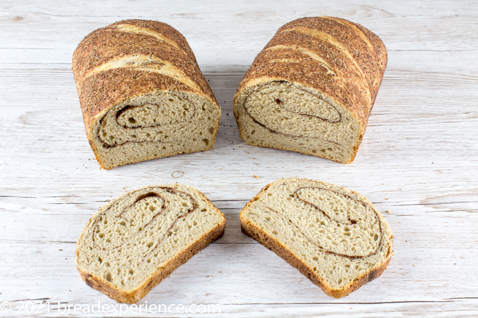Pan de Café Coffee Bread with swirls