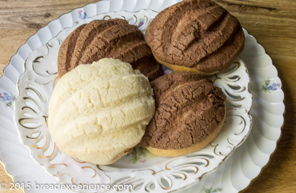 Conchas with Cinnamon Cocoa and Plain Sugar Shells