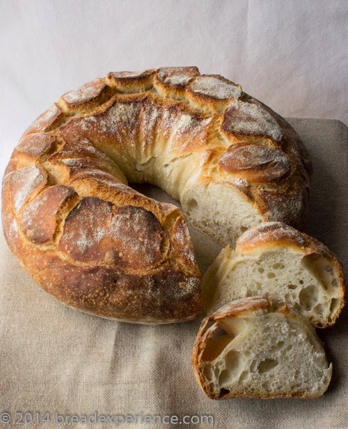 Making a Couronne with Old Dough Mixed Starter 