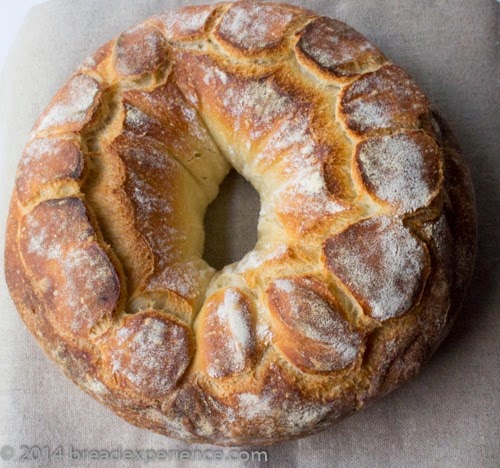 Making a Couronne with Old Dough Mixed Starter