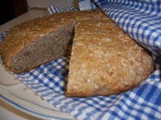 Rustic Cracked Wheat Bread crumb shot