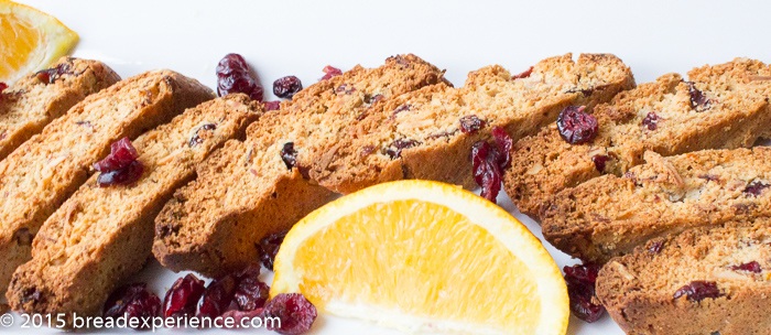 Cranberry Orange Biscotti with Spelt and Orange Slices 