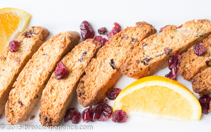 Cranberry Orange Spelt Biscotti