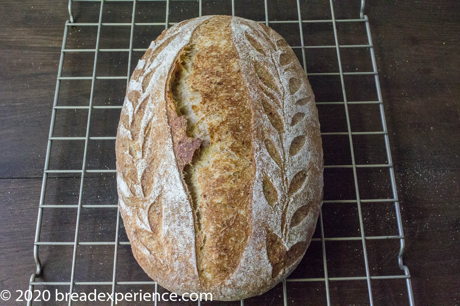 Oval Loaf with Decorative Scoring